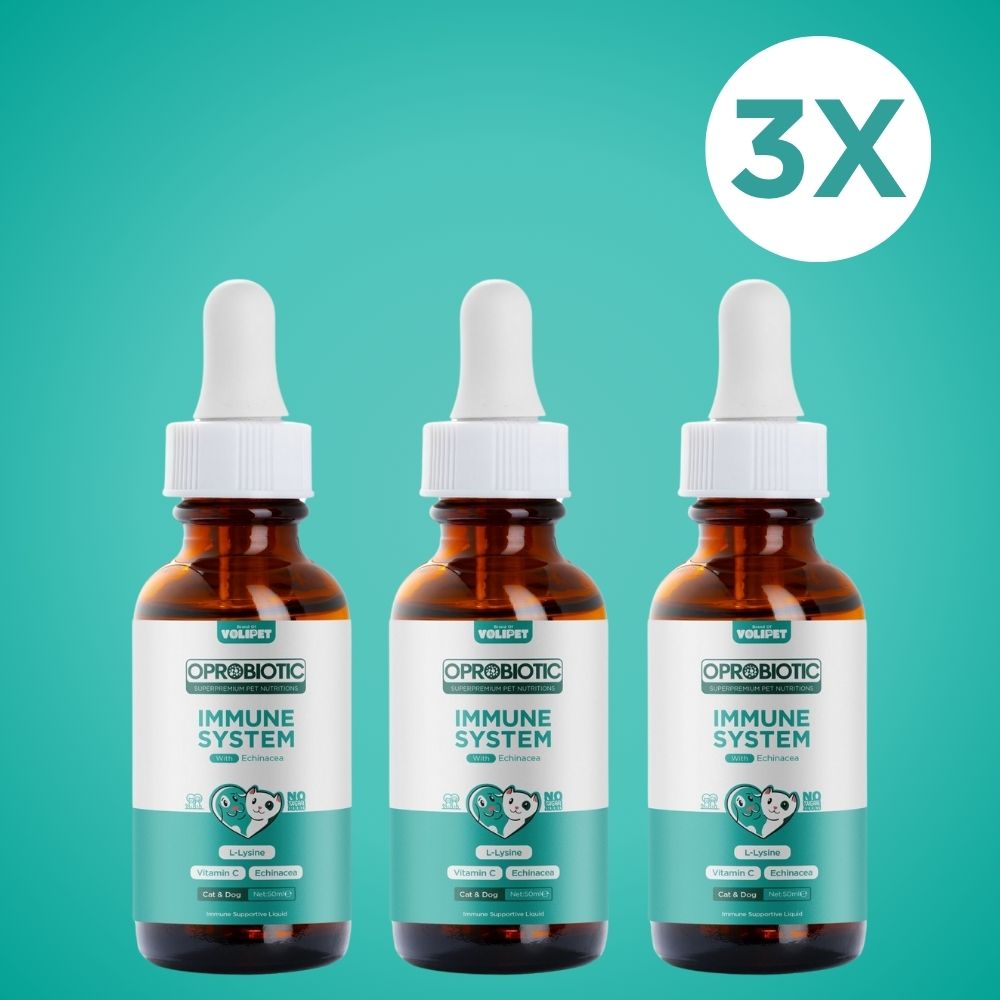 3 Adet Oprobiotic Kedi ve Köpekler İçin Bağışıklık Damlası 50ml